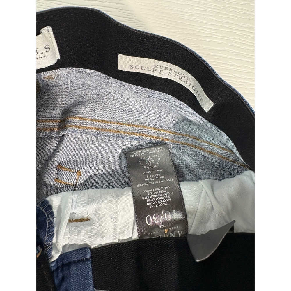Angels Forever Young Everluxe Sculpt Straight Jeans Dark Wash Denim 10/30 WC0025 - Picture 2 of 4